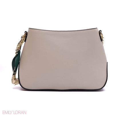 ELEGANT MULTI-TONE PANELLED CROSSBODY BAG