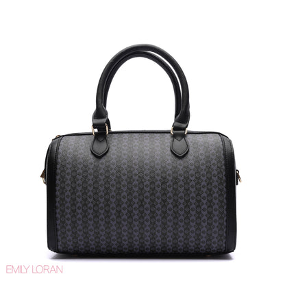 MONOGRAM BARREL BAG WITH CHARM CHAIN - MEDIUM