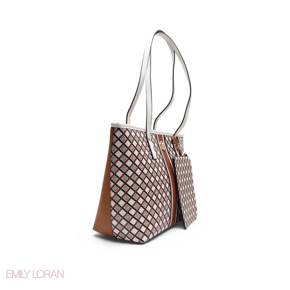 ELEGANT 3-PIECE MONOGRAM TOTE SET