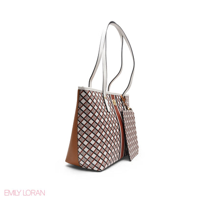 ELEGANT 3-PIECE MONOGRAM TOTE SET