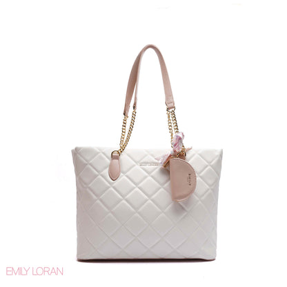 SHOULDER -BAG DAIMOND PATTERN DESIGN WITH POUCH - LARGE