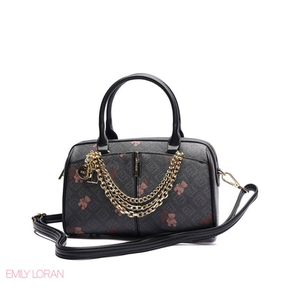 MONOGRAM STRUCTURED HANDBAG WITH CHAIN - SMALL