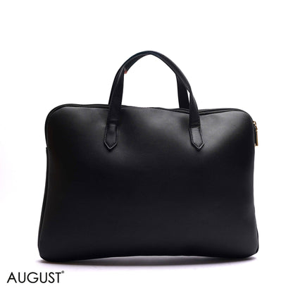 MONOGRAM LAPTOP BAG WITH LOGO WEBBING STRAP