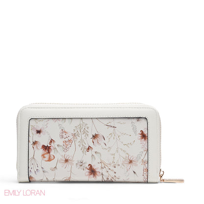 AUTUMN FLORALZIP-AROUND WALLET