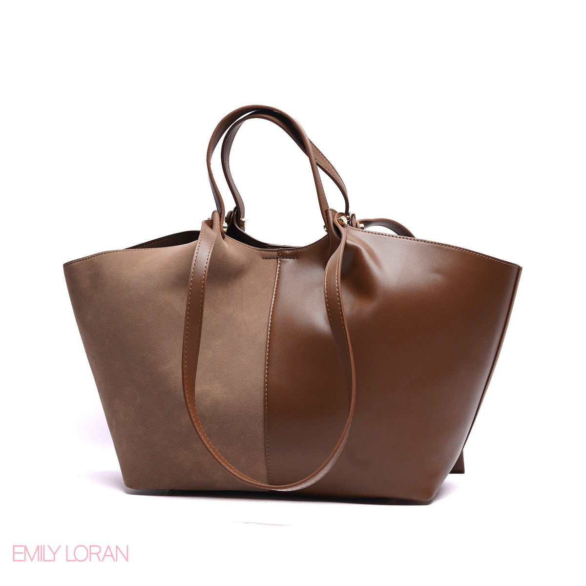 SHOULDER BAG PRACTICALITY LEATHER WITH SMALL WALLET AND CROSS BAG - LARGE