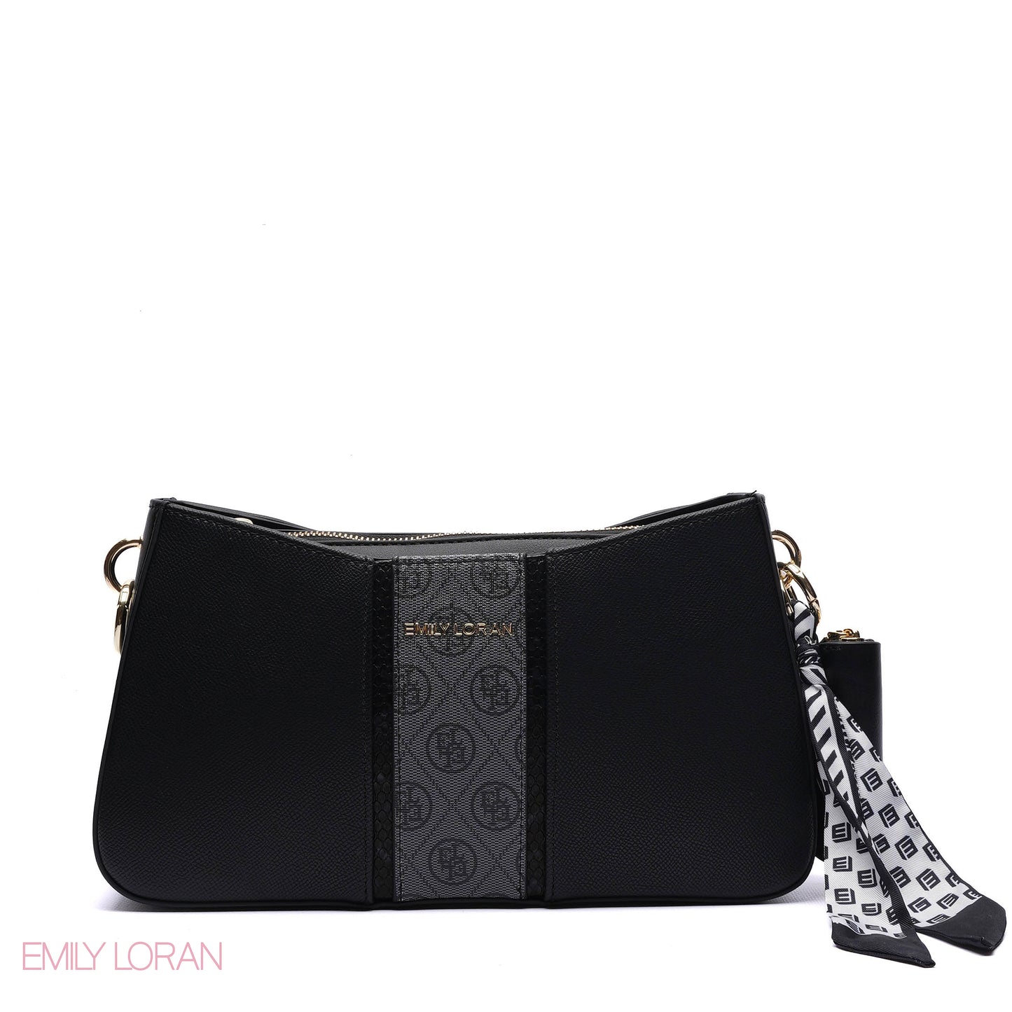 MONOGRAM PANELLED SHOULDER BAG