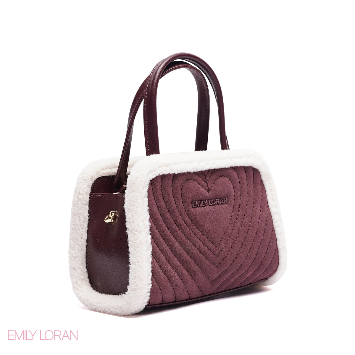MINI-BAG FUR EDGES WITH FRONT HEART SIGHN - MINI