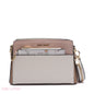 EMBOSSED FLORAL MULTI-TEXTURED CROSSBODY BAG