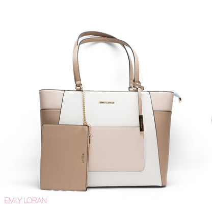 ELEGANT MULTI TEXTURED WITH POUCH BAG