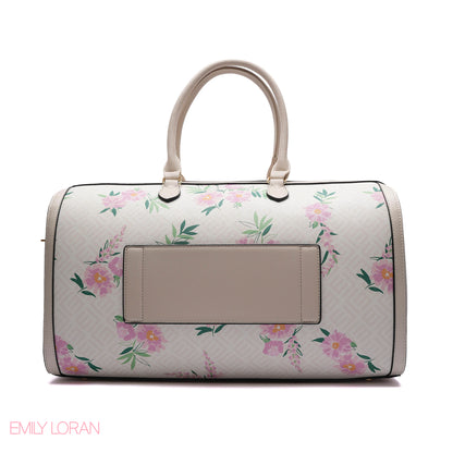 MONOGRAM BARREL BAG WITH CHARM CHAIN - LARGE