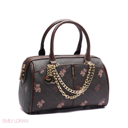 MONOGRAM STRUCTURED HANDBAG WITH CHAIN - SMALL