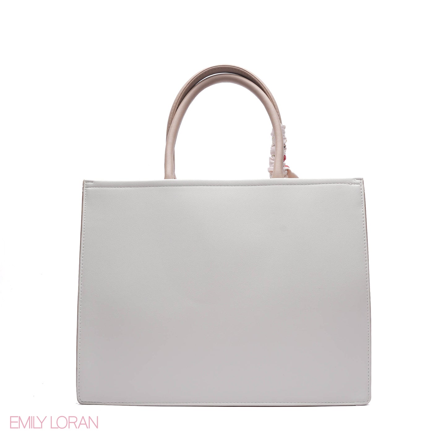 FLORAL EMBROIDERED HANDBAG WITH POUCH