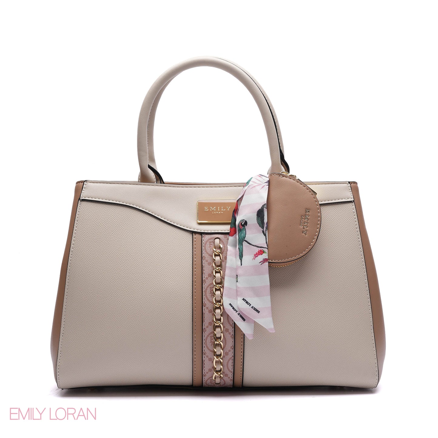 CHAIN-DETAIL HANDBAG WITH COIN PURSE