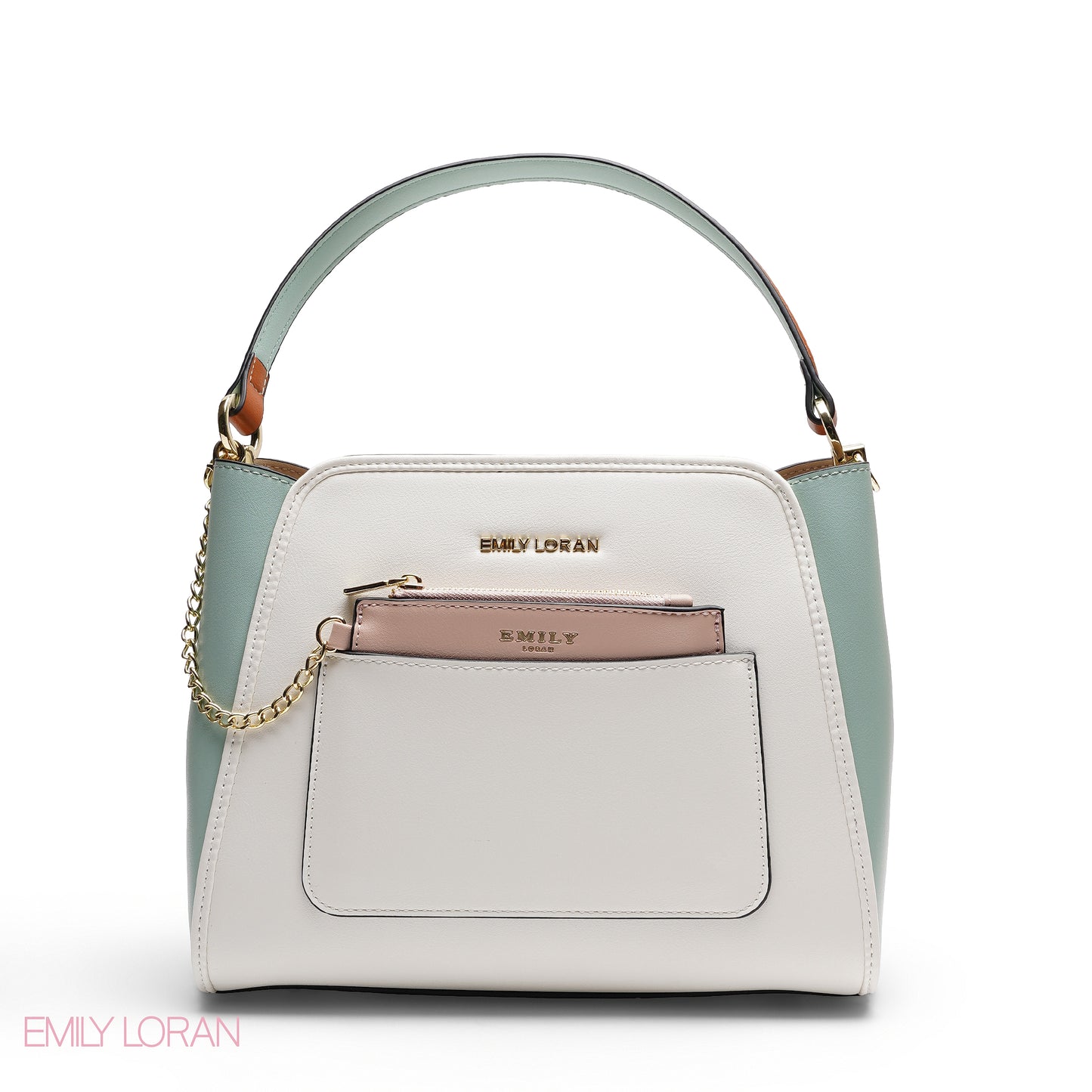 ELEGANT SATCHEL WITH POUCH BAG