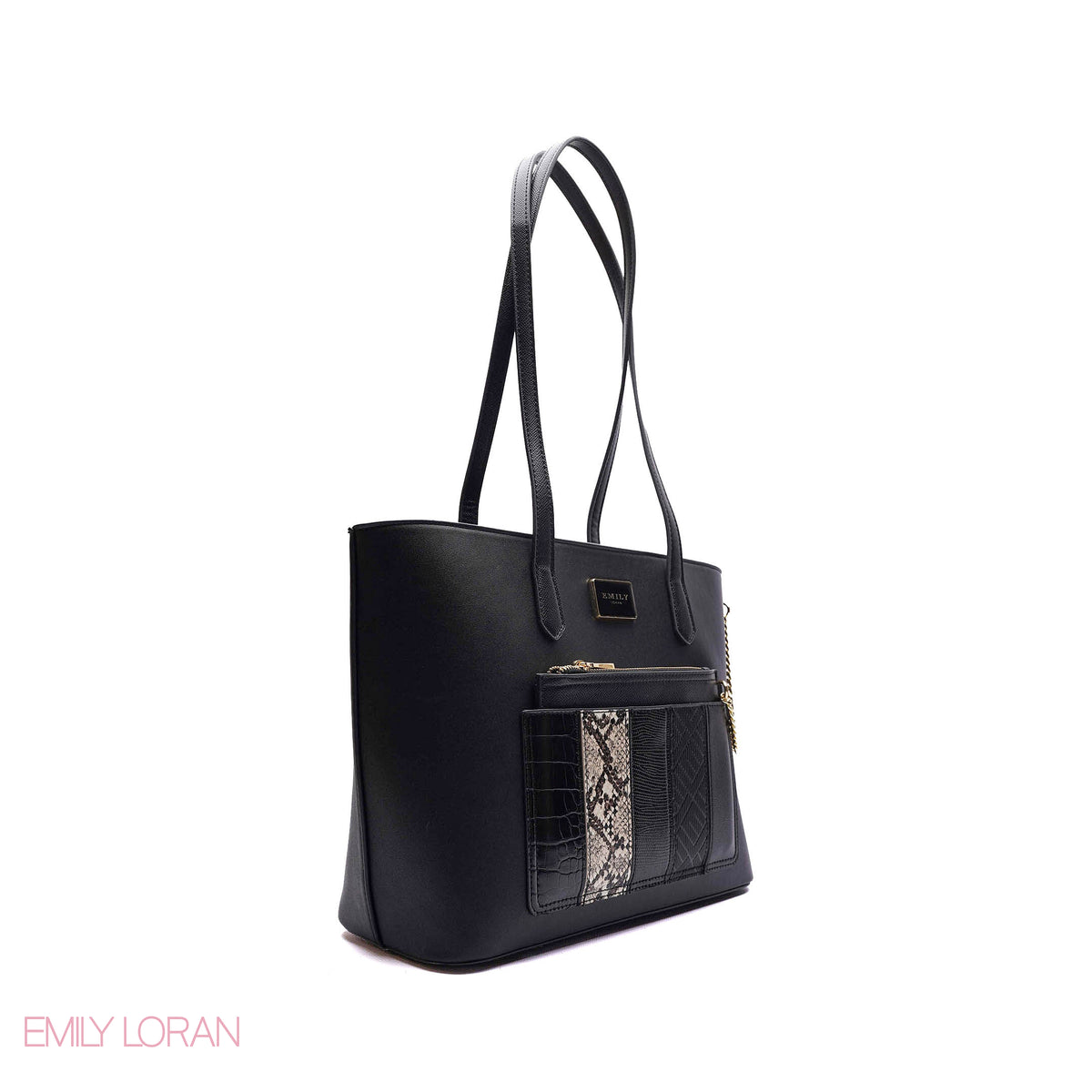 SHOULDER BAG PLANE LEATHER AND POUCH - MEDIUM