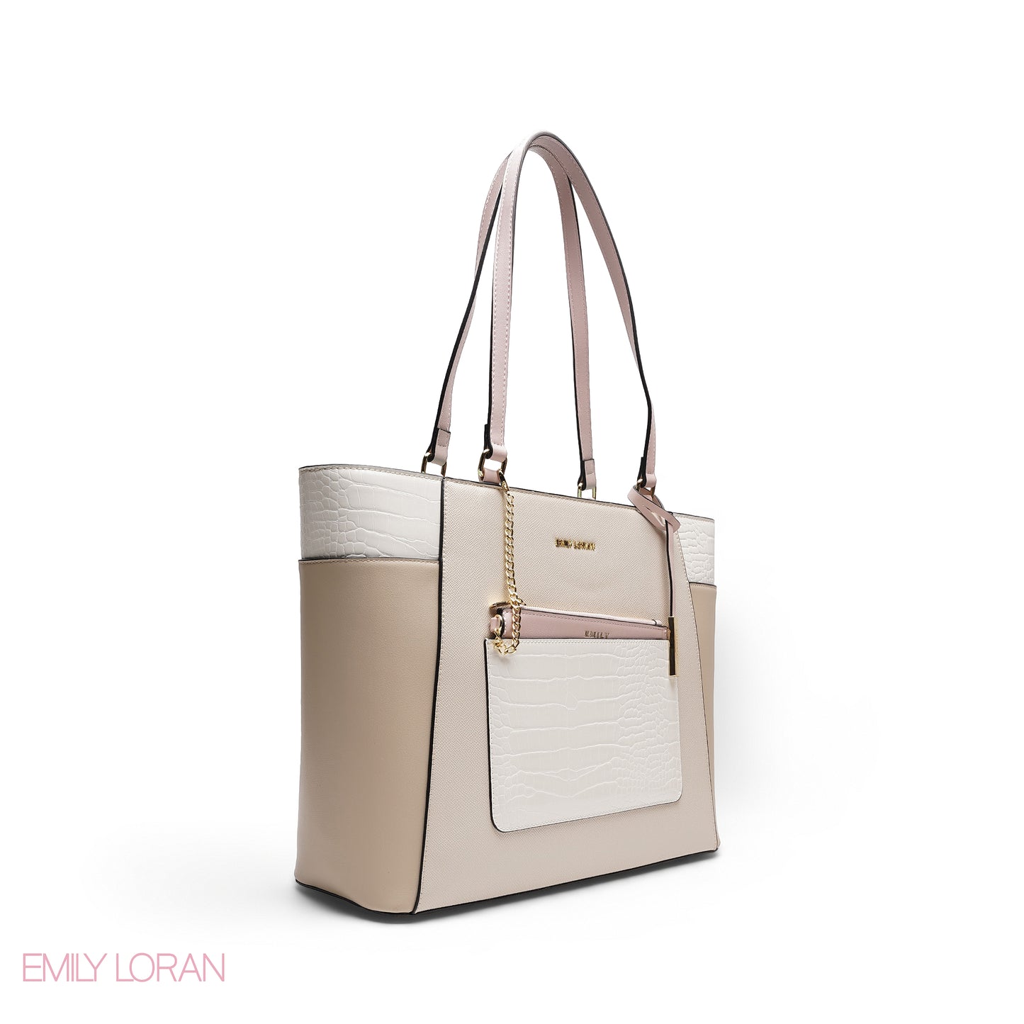 ELEGANT MULTI TEXTURED WITH POUCH BAG
