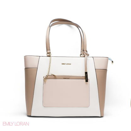 ELEGANT MULTI TEXTURED WITH POUCH BAG