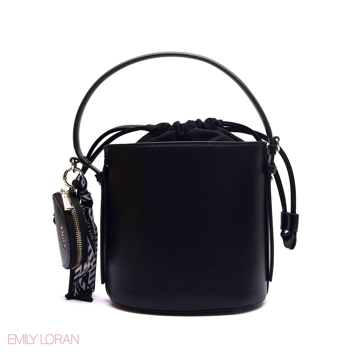 ELEGANT DRAWSTRING BUCKET BAG