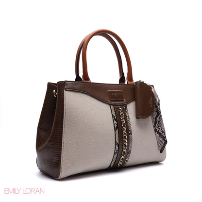 CHAIN-DETAIL HANDBAG WITH COIN PURSE