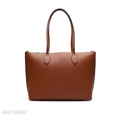 STRIPPED SHOULDER-BAG WITH MINI POUCH - LARGE