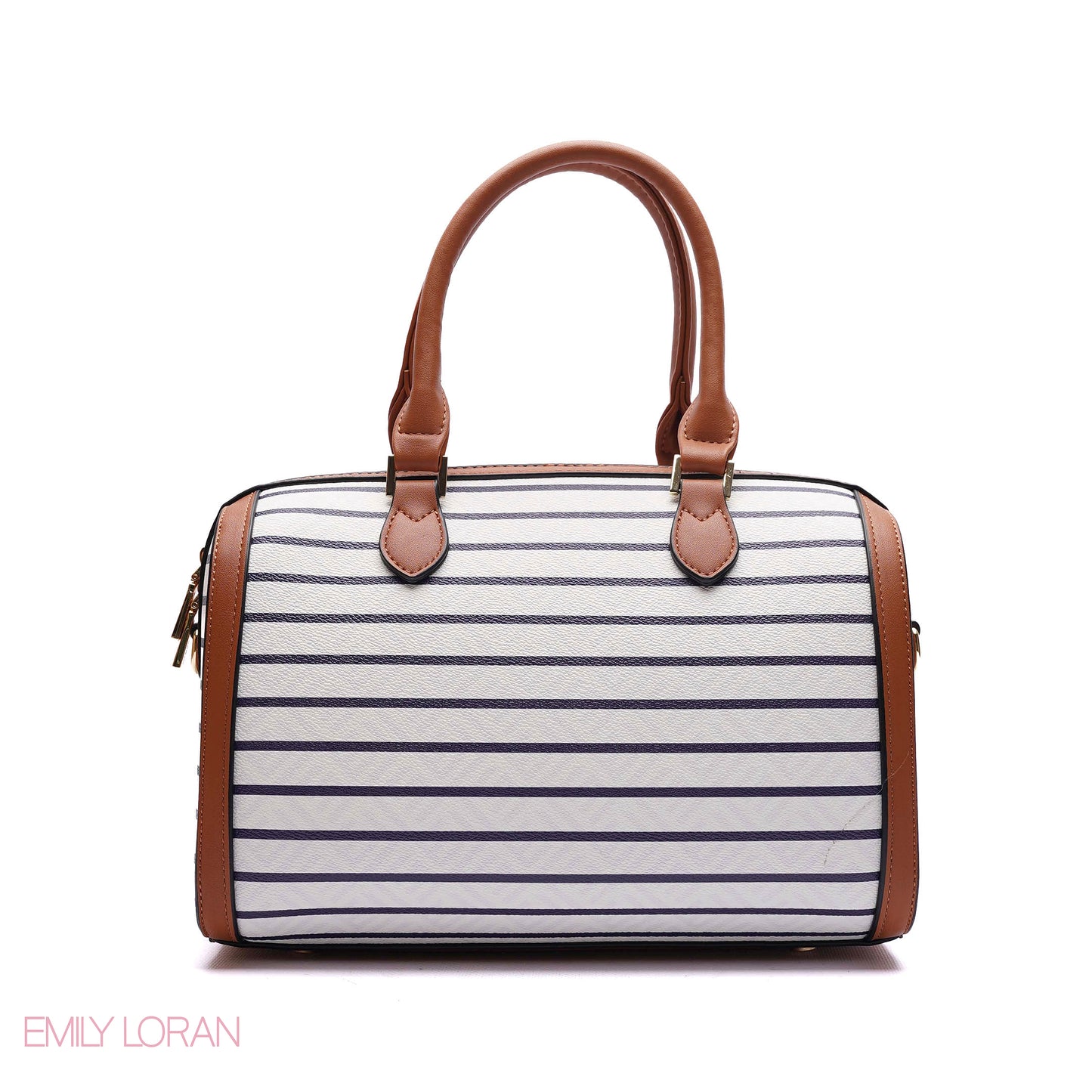 HANDBAG STRIPED DESIGN MIX COLOR -MEDIUM