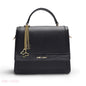 BLACK CROCODILE SATCHEL BAG