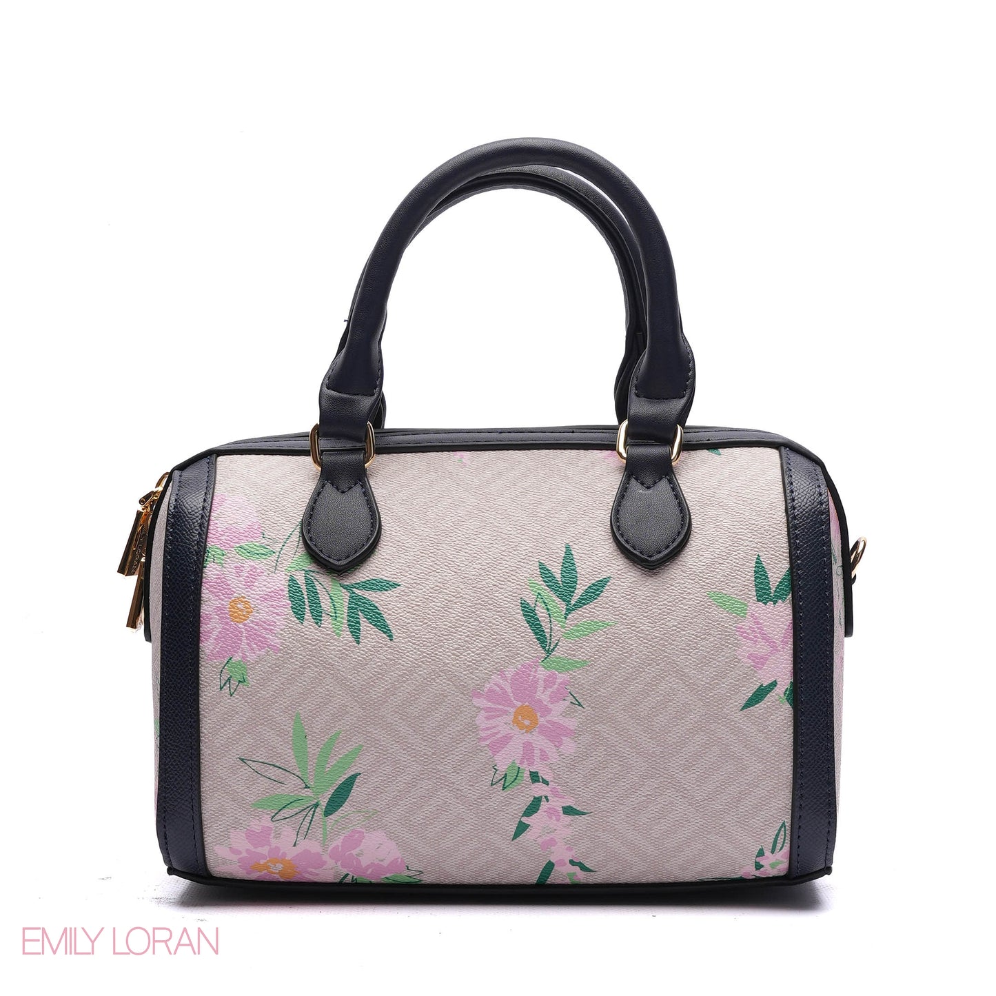 MONOGRAM BARREL BAG WITH CHARM CHAIN - SMALL